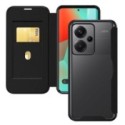 Funda Híbrida con Tapa Magnética para Xiaomi Redmi Note 13 Pro+ Plus 5G color Negra