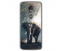 Funda Gel Tpu para Motorola Moto E5 Plus Diseño Elefante Dibujos