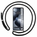 Funda Colgante Transparente para Xiaomi Redmi Note 14 4G con Cordon Negro