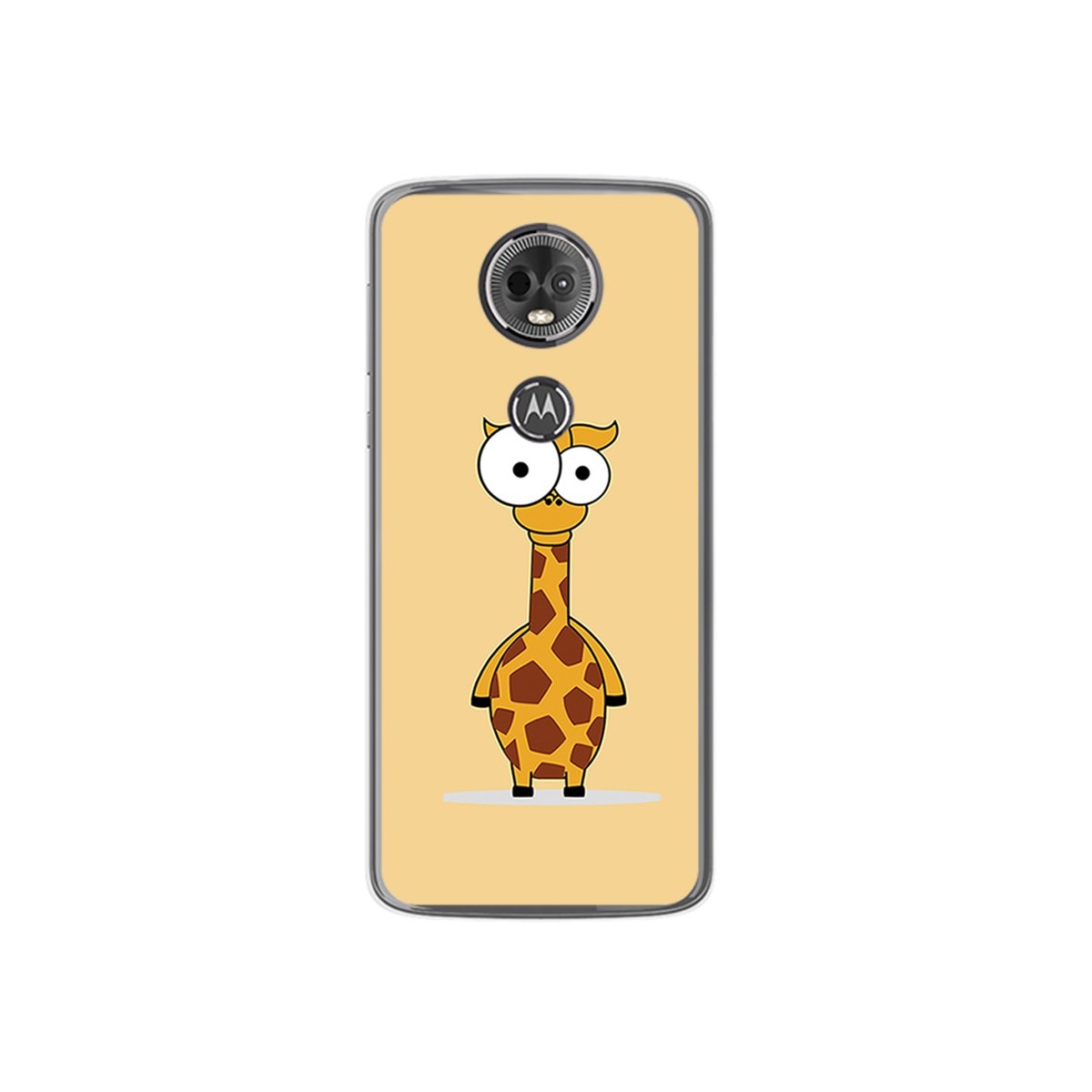 Funda Gel Tpu para Motorola Moto E5 Plus Diseño Jirafa Dibujos