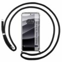 Funda Colgante Transparente para Xiaomi Redmi Note 14 Pro+ Plus 5G con Cordon Negro