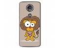 Funda Gel Tpu para Motorola Moto E5 Plus Diseño Leon Dibujos