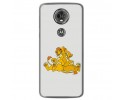 Funda Gel Tpu para Motorola Moto E5 Plus Diseño Leones Dibujos