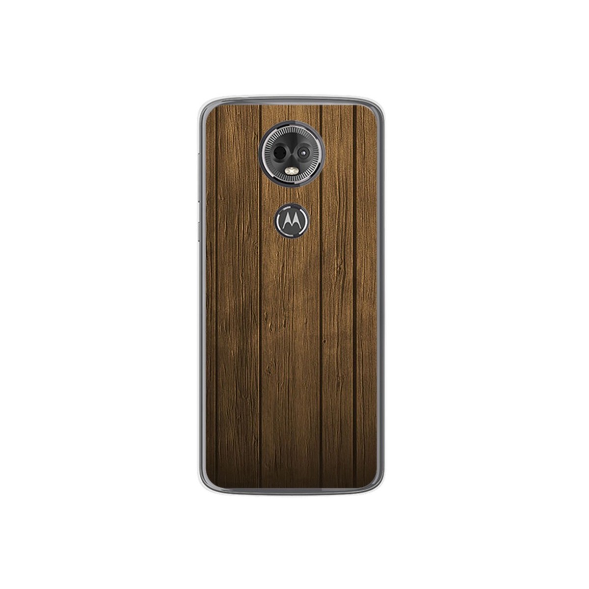 Funda Gel Tpu para Motorola Moto E5 Plus Diseño Madera Dibujos