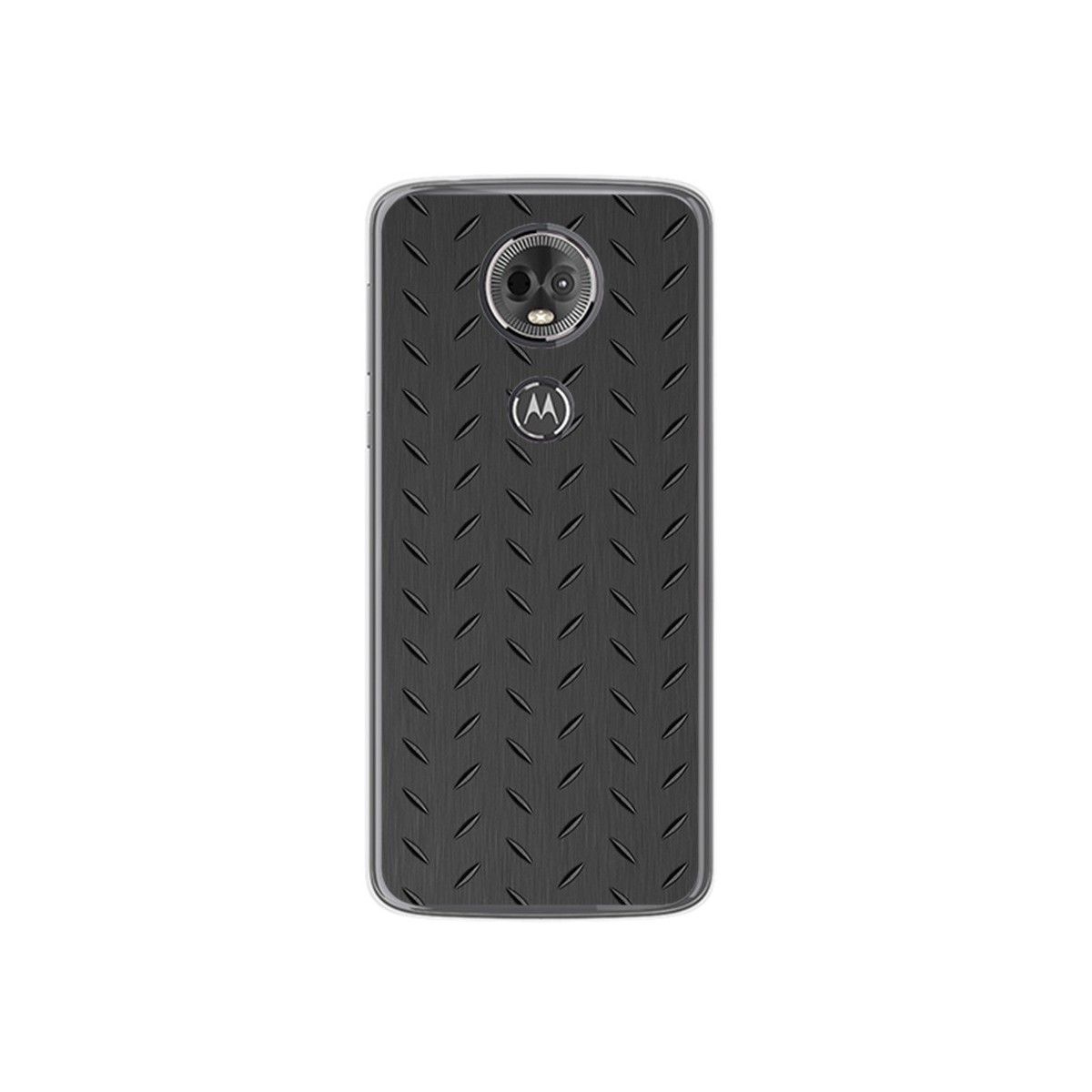 Funda Gel Tpu para Motorola Moto E5 Plus Diseño Metal Dibujos