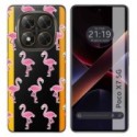 Funda Silicona Transparente para Xiaomi Poco X7 5G diseño Flamenco Dibujos
