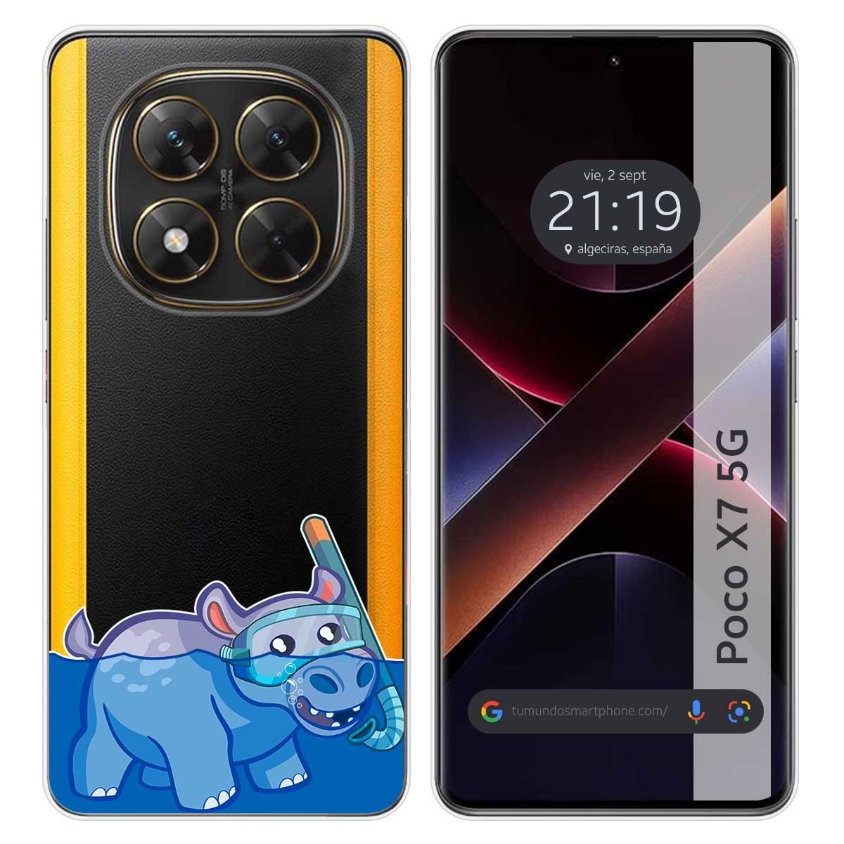 Funda Silicona Transparente para Xiaomi Poco X7 5G diseño Hipo Dibujos