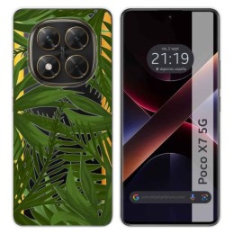 Funda Silicona Transparente para Xiaomi Poco X7 5G diseño Jungla Dibujos