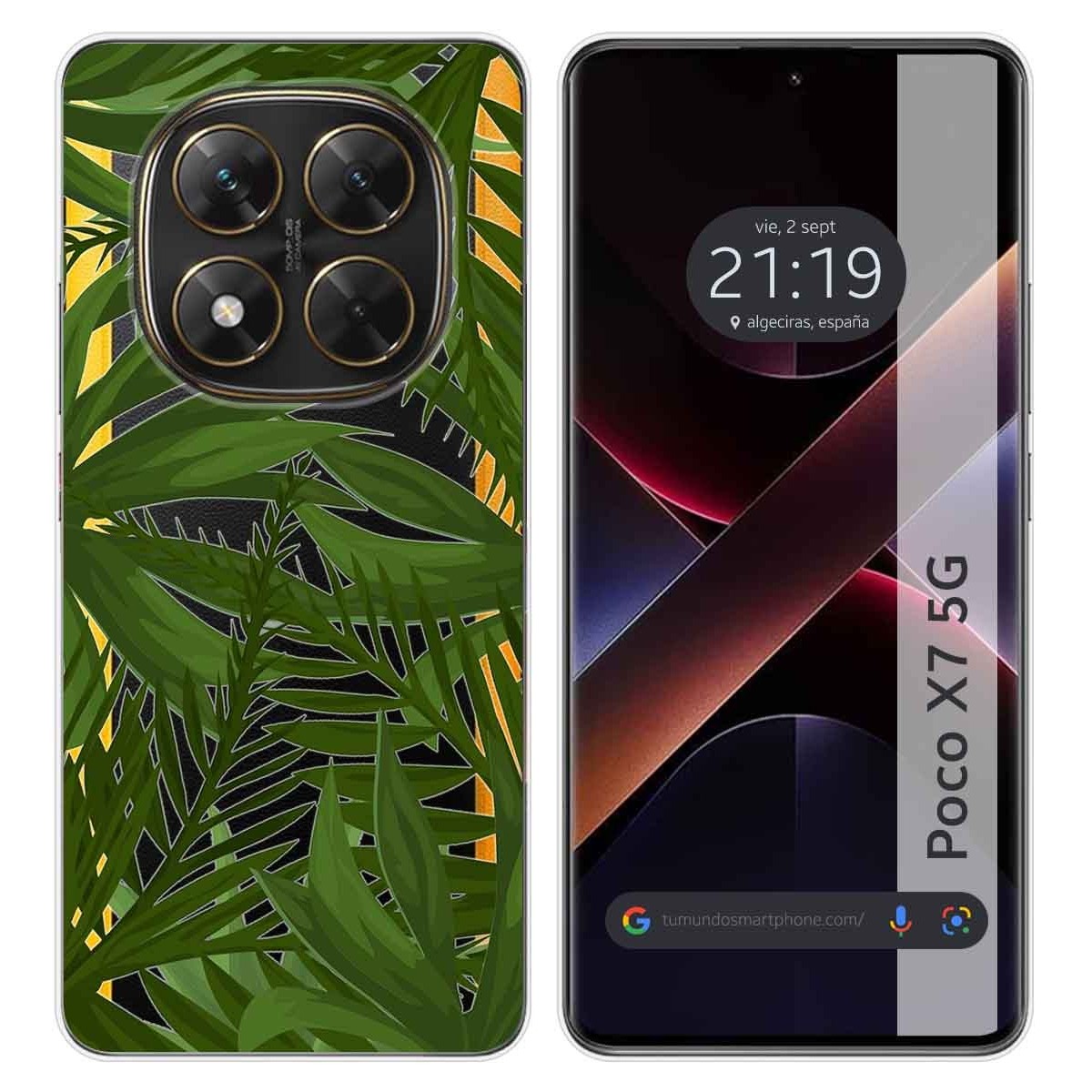 Funda Silicona Transparente para Xiaomi Poco X7 5G diseño Jungla Dibujos