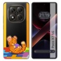 Funda Silicona Transparente para Xiaomi Poco X7 5G diseño Leopardo Dibujos