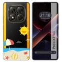 Funda Silicona Transparente para Xiaomi Poco X7 5G diseño Playa Dibujos