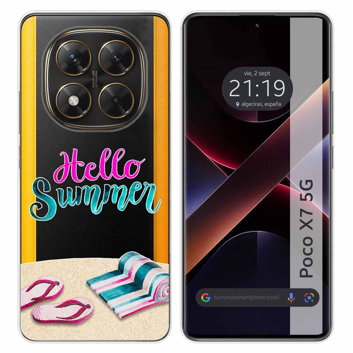 Funda Silicona Transparente para Xiaomi Poco X7 5G diseño Summer Dibujos