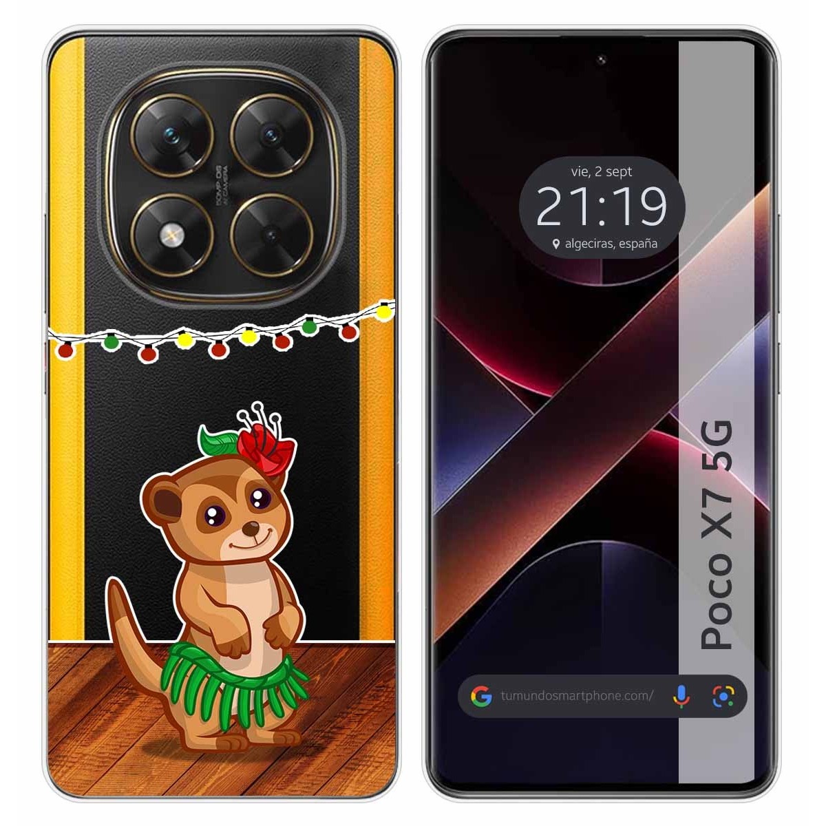 Funda Silicona Transparente para Xiaomi Poco X7 5G diseño Suricata Dibujos