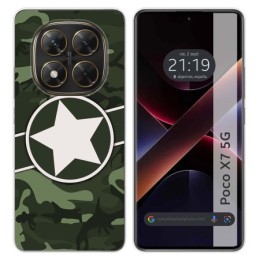 Funda Silicona para Xiaomi Poco X7 5G diseño Camuflaje 01 Dibujos