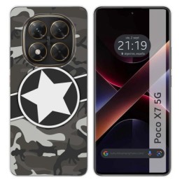 Funda Silicona para Xiaomi Poco X7 5G diseño Camuflaje 02 Dibujos