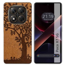Funda Silicona para Xiaomi Poco X7 5G diseño Cuero 03 Dibujos