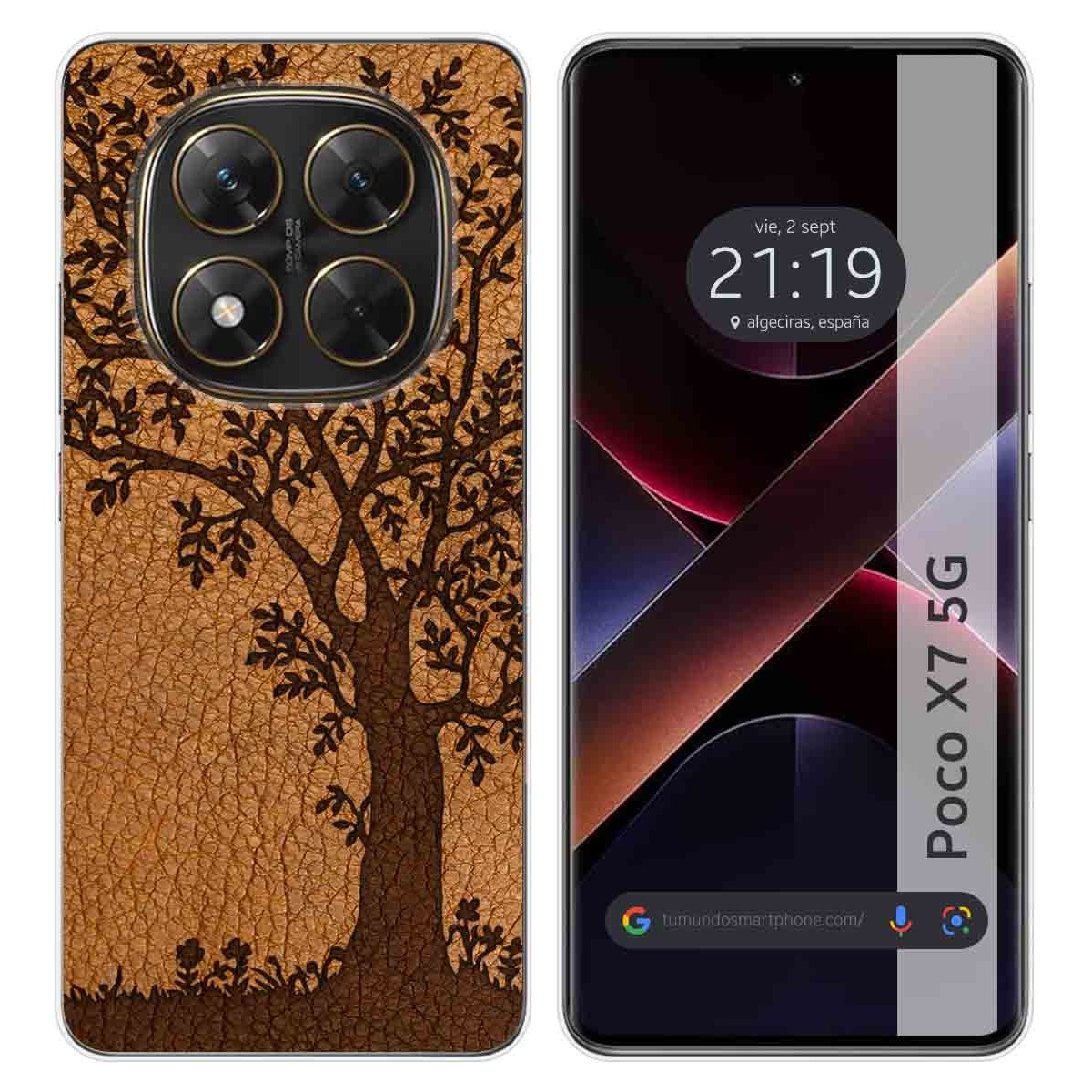 Funda Silicona para Xiaomi Poco X7 5G diseño Cuero 03 Dibujos