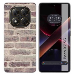 Funda Silicona para Xiaomi Poco X7 5G diseño Ladrillo 01 Dibujos