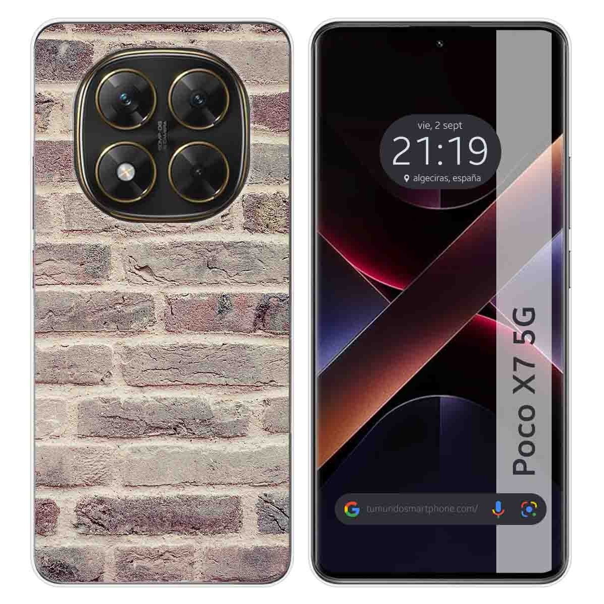 Funda Silicona para Xiaomi Poco X7 5G diseño Ladrillo 01 Dibujos