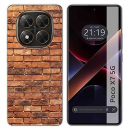 Funda Silicona para Xiaomi Poco X7 5G diseño Ladrillo 04 Dibujos