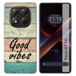 Funda Silicona para Xiaomi Poco X7 5G diseño Madera 01 Dibujos