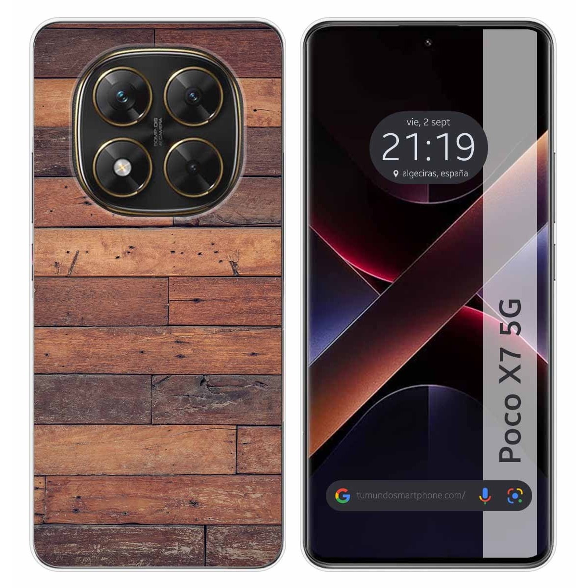 Funda Silicona para Xiaomi Poco X7 5G diseño Madera 03 Dibujos