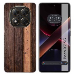 Funda Silicona para Xiaomi Poco X7 5G diseño Madera 05 Dibujos