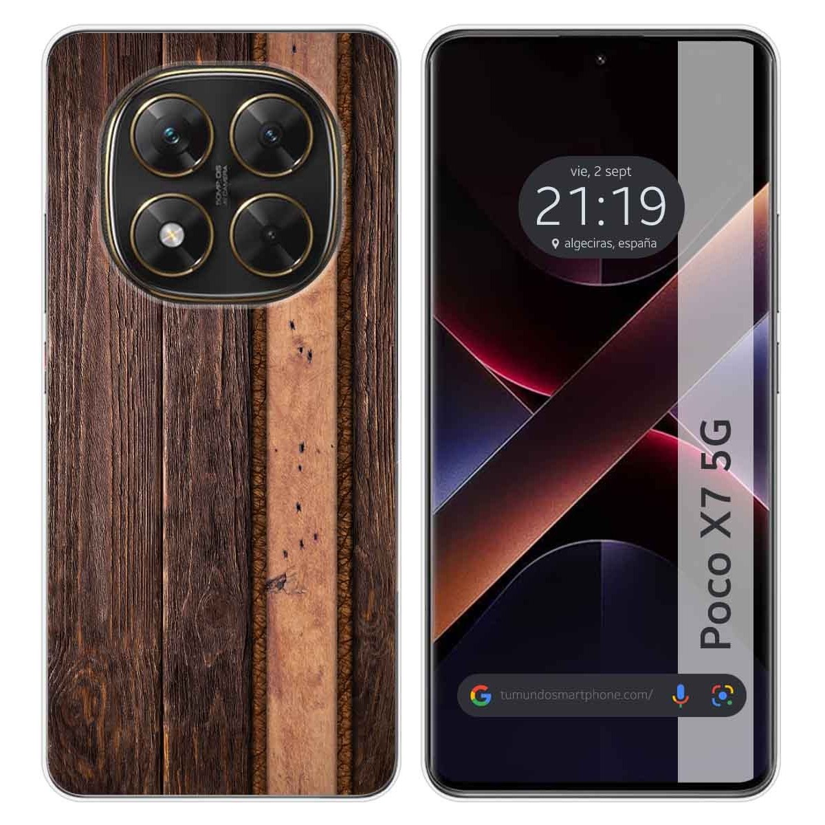 Funda Silicona para Xiaomi Poco X7 5G diseño Madera 05 Dibujos