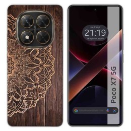 Funda Silicona para Xiaomi Poco X7 5G diseño Madera 06 Dibujos