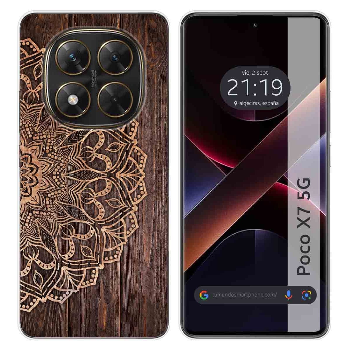 Funda Silicona para Xiaomi Poco X7 5G diseño Madera 06 Dibujos