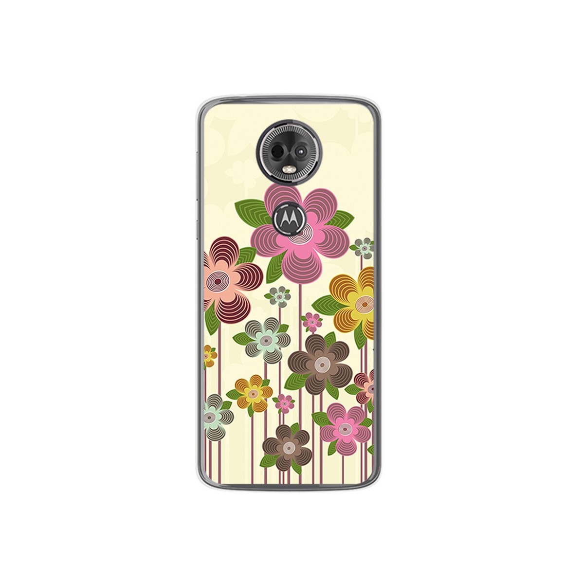 Funda Gel Tpu para Motorola Moto E5 Plus Diseño Primavera En Flor Dibujos
