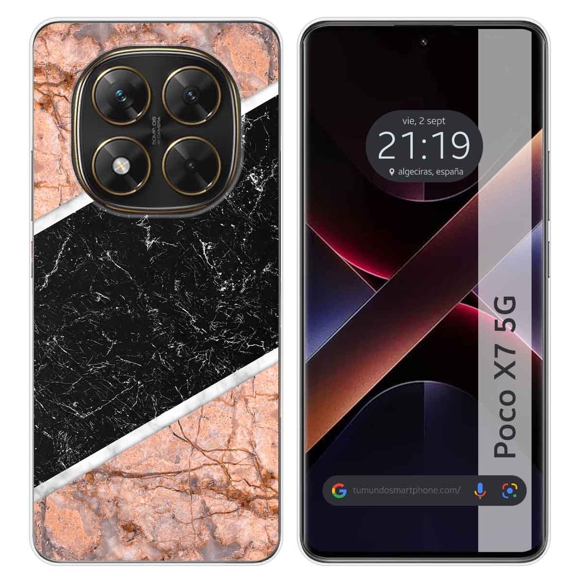 Funda Silicona para Xiaomi Poco X7 5G diseño Mármol 07 Dibujos