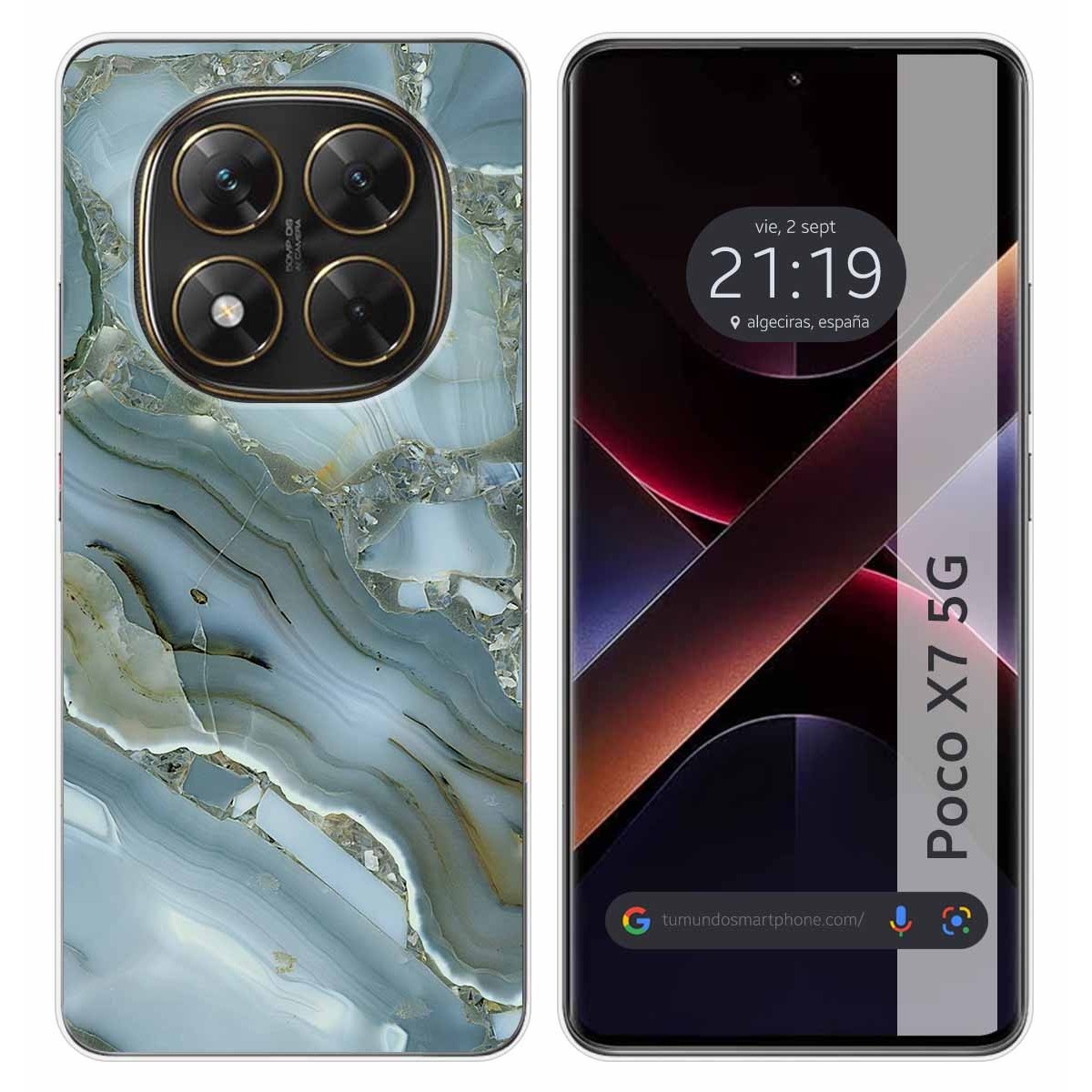 Funda Silicona para Xiaomi Poco X7 5G diseño Mármol 09 Dibujos