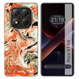 Funda Silicona para Xiaomi Poco X7 5G diseño Mármol 12 Dibujos
