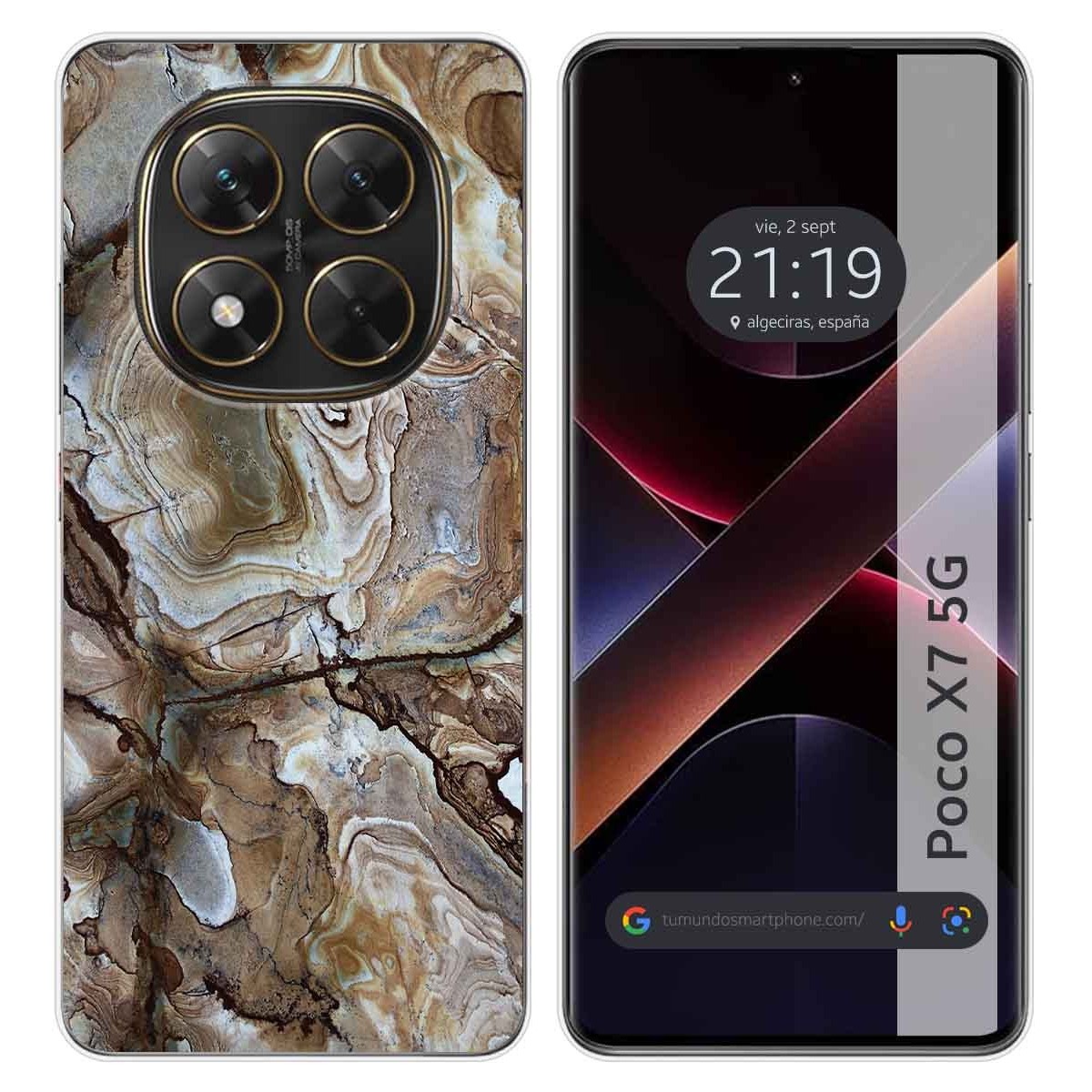 Funda Silicona para Xiaomi Poco X7 5G diseño Mármol 14 Dibujos