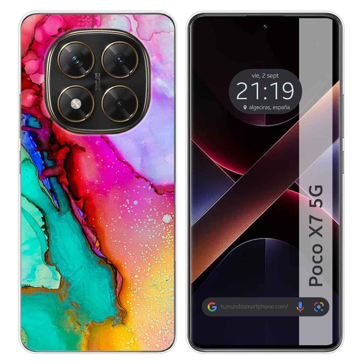 Funda Silicona para Xiaomi Poco X7 5G diseño Mármol 15 Dibujos