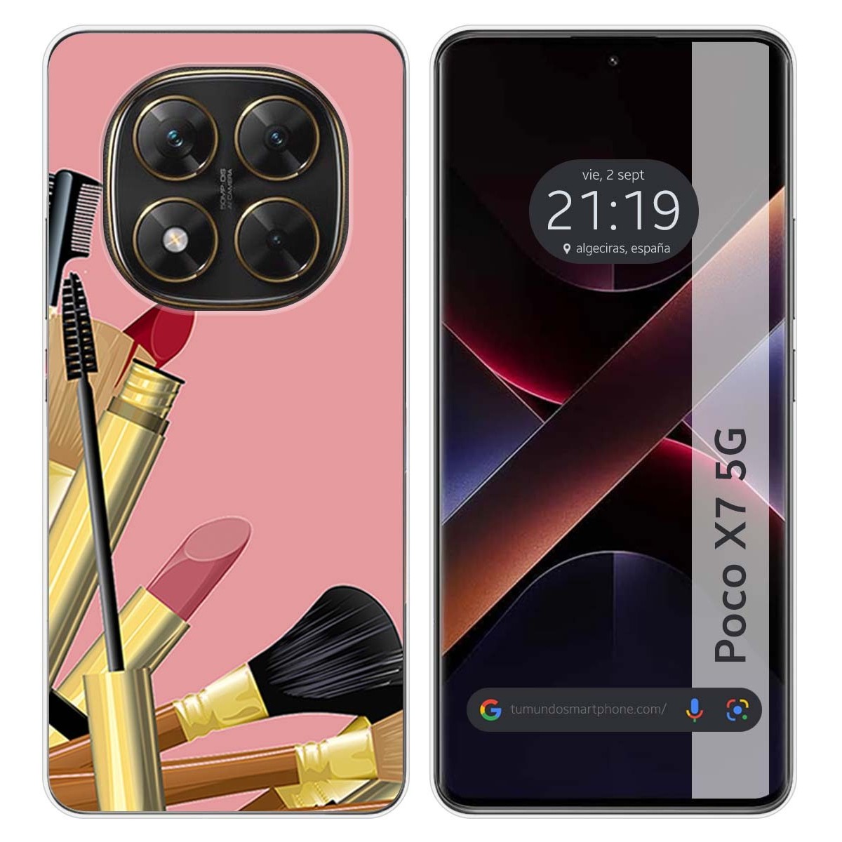 Funda Silicona para Xiaomi Poco X7 5G diseño Brochas Dibujos