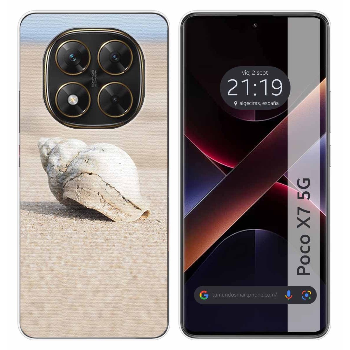 Funda Silicona para Xiaomi Poco X7 5G diseño Concha Dibujos