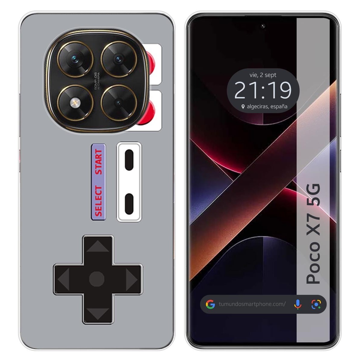 Funda Silicona para Xiaomi Poco X7 5G diseño Consola Dibujos