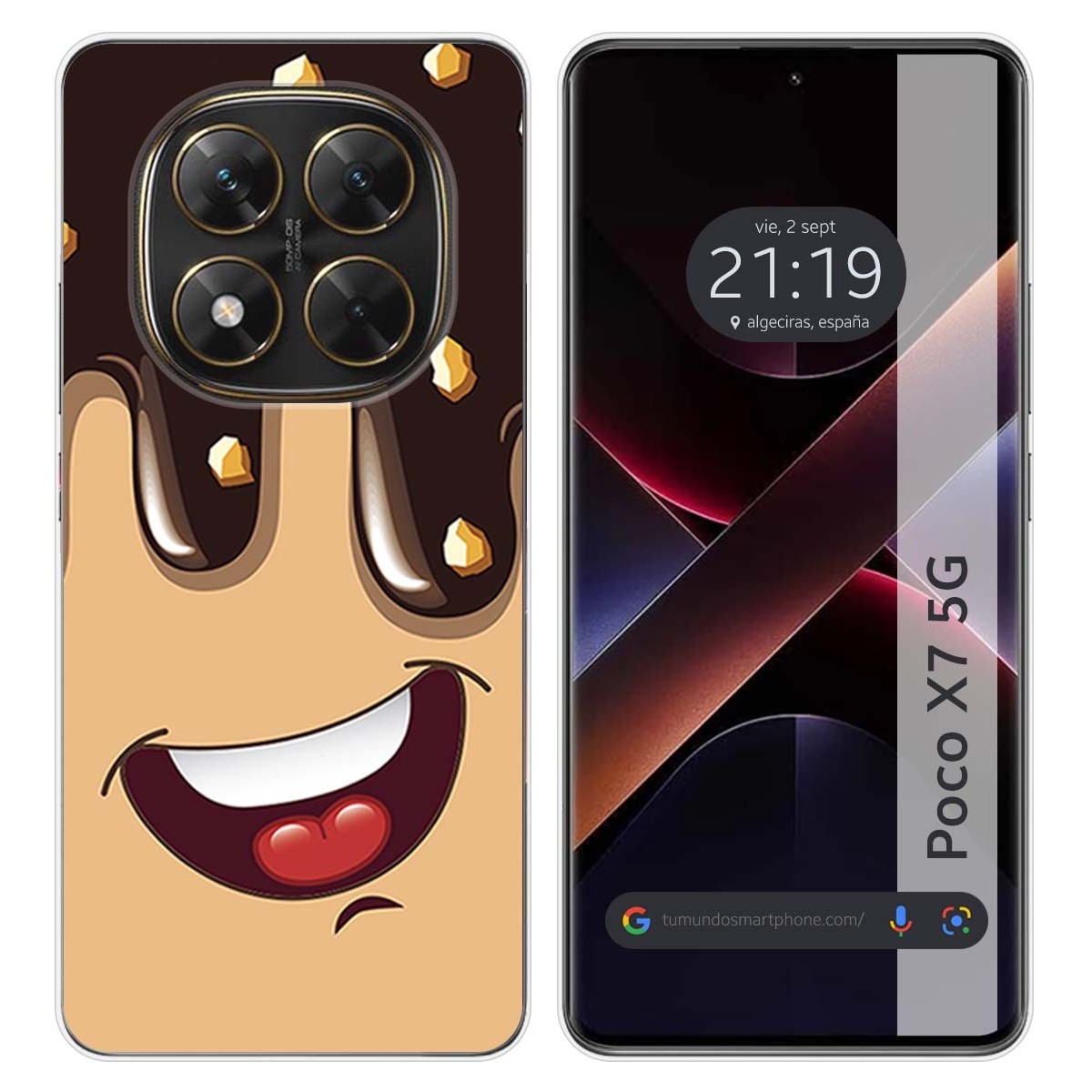 Funda Silicona para Xiaomi Poco X7 5G diseño Helado Chocolate Dibujos