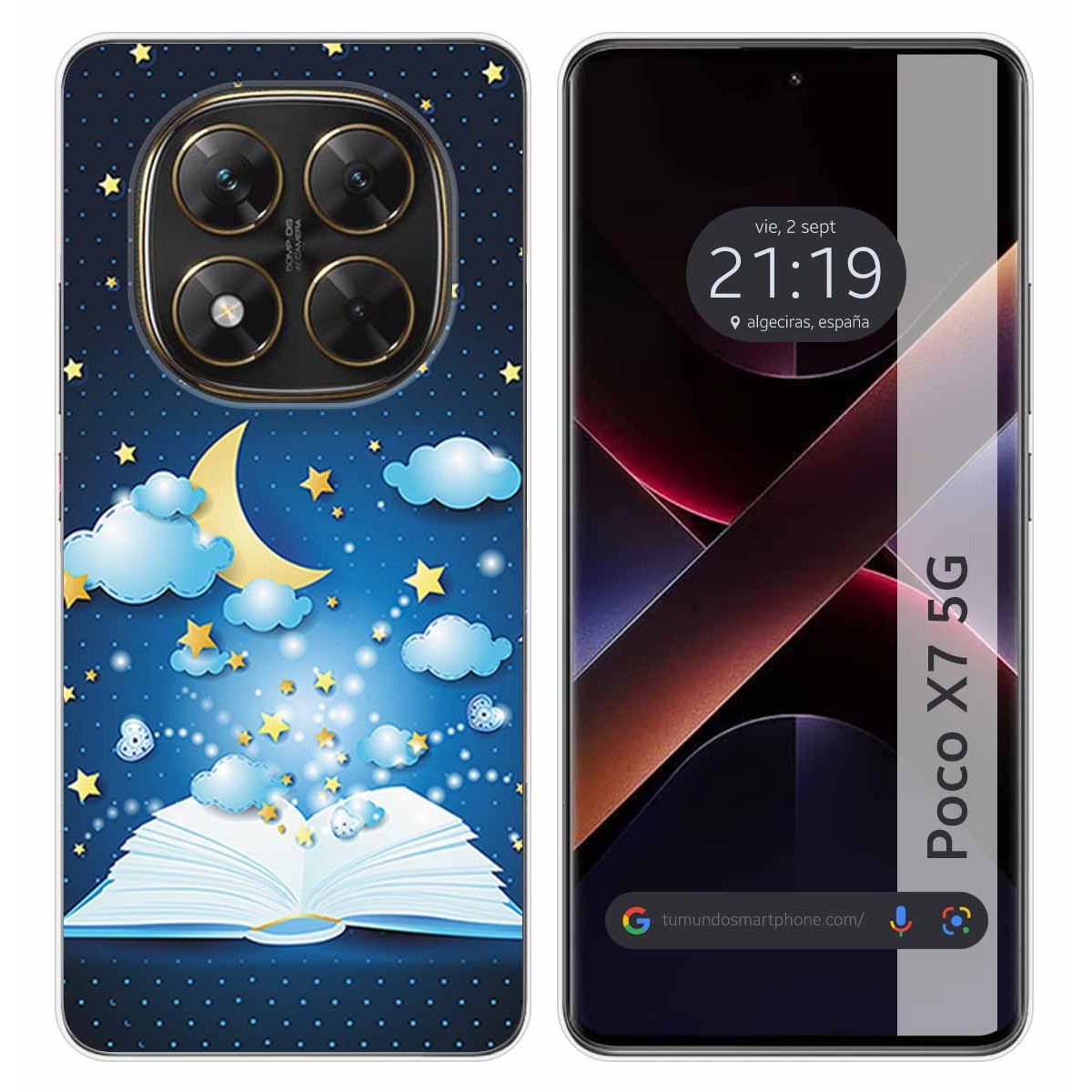 Funda Silicona para Xiaomi Poco X7 5G diseño Libro Cuentos Dibujos