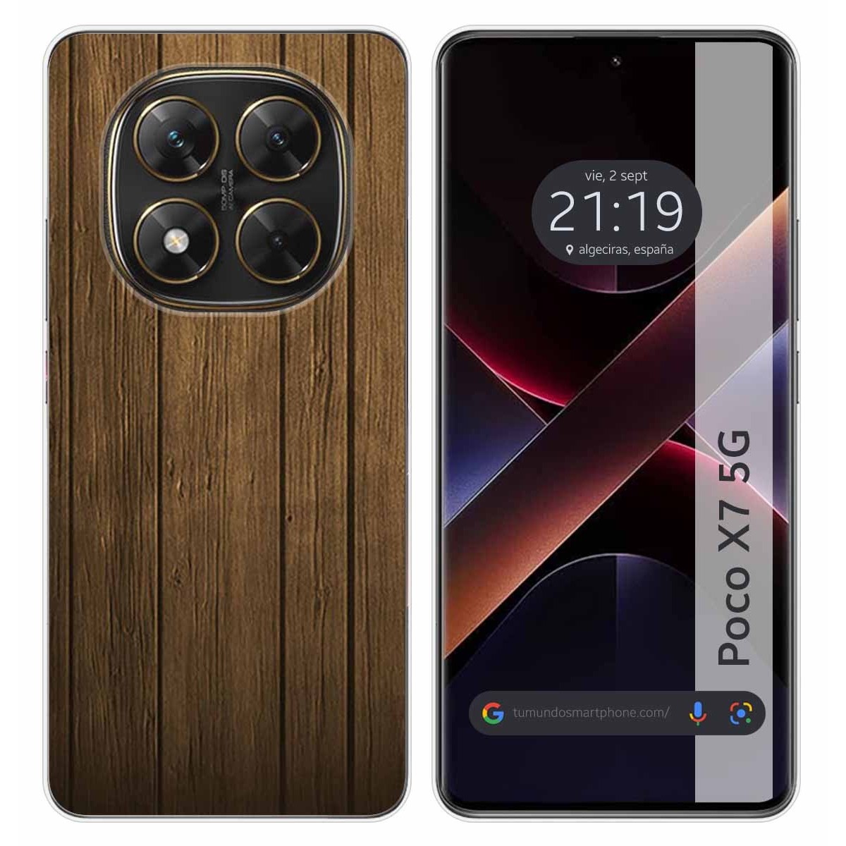 Funda Silicona para Xiaomi Poco X7 5G diseño Madera Dibujos