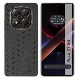 Funda Silicona para Xiaomi Poco X7 5G diseño Metal Dibujos