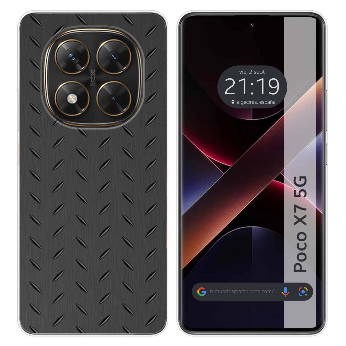 Funda Silicona para Xiaomi Poco X7 5G diseño Metal Dibujos