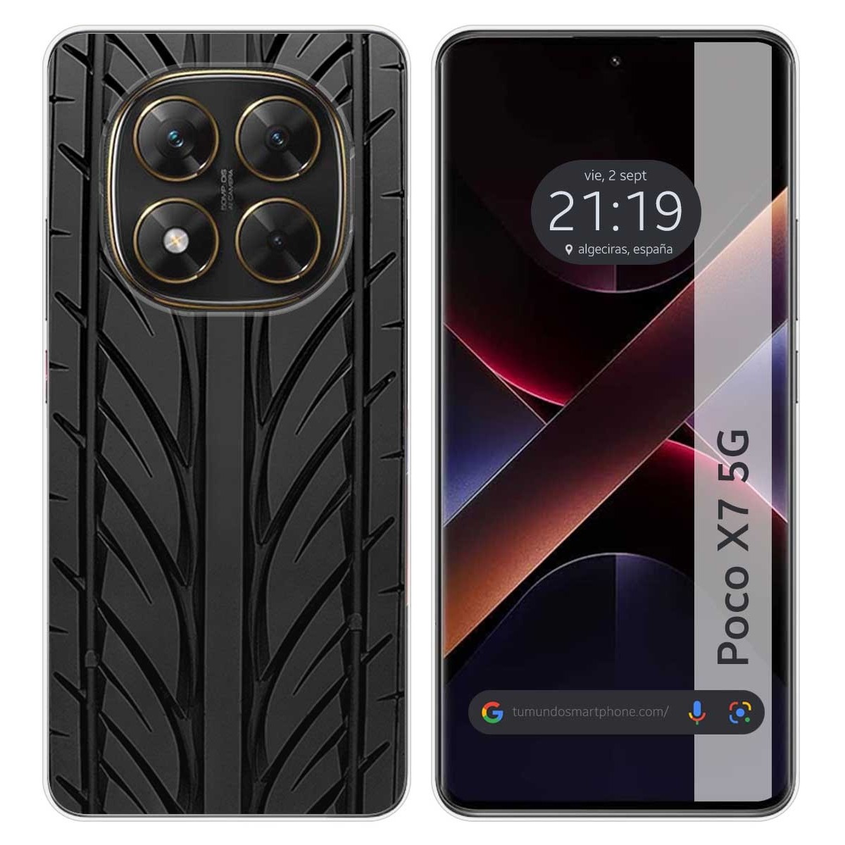 Funda Silicona para Xiaomi Poco X7 5G diseño Neumatico Dibujos