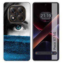 Funda Silicona para Xiaomi Poco X7 5G diseño Ojo Dibujos