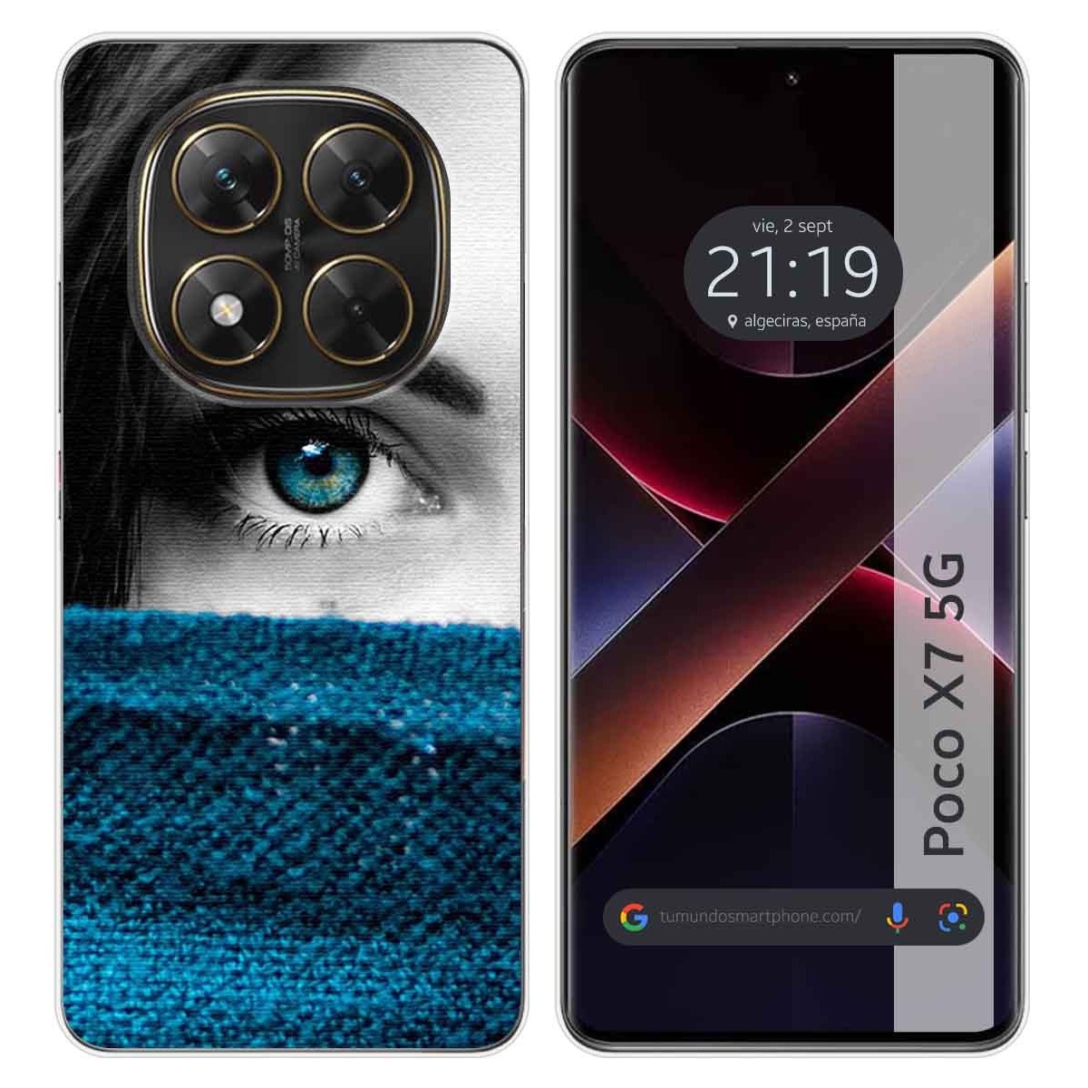 Funda Silicona para Xiaomi Poco X7 5G diseño Ojo Dibujos