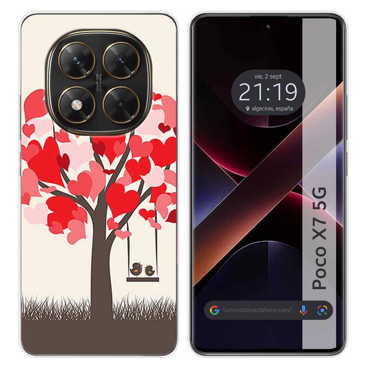 Funda Silicona para Xiaomi Poco X7 5G diseño Pajaritos Dibujos