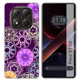 Funda Silicona para Xiaomi Poco X7 5G diseño Radial Dibujos
