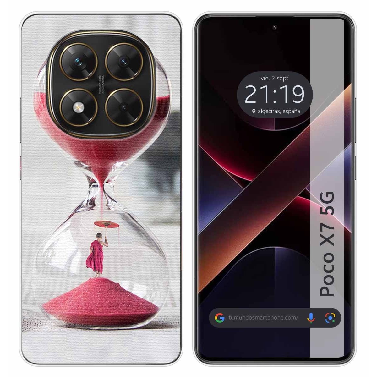 Funda Silicona para Xiaomi Poco X7 5G diseño Reloj Dibujos